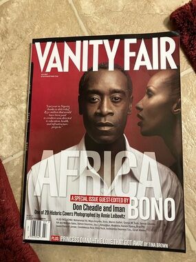 Vanity Fair Magazine - Red Cover with Don Cheadle & Iman